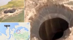 حفرة عملاقة تظهر عند “نهاية العالم” في روسيا