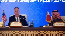 بومبيو من الدوحة يتحدث عن خاشقجي والأزمة الخليجية