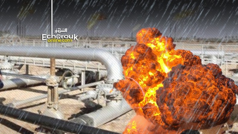 الأمطار تتسبب في تسربين بأنابيب نقل البترول بالوادي