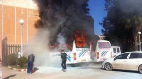 حريق يلتهم حافلتي ممثلي الكرة البجاوية