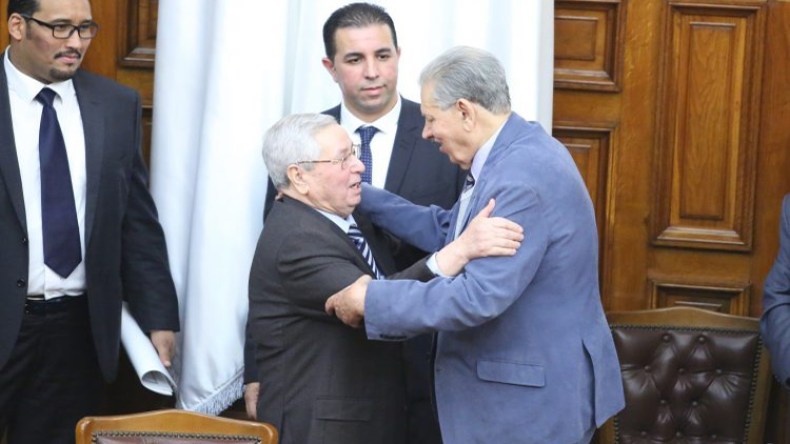 بن صالح يستقبل رئيس مجلس الأمة بالنيابة