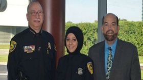 أول شرطيه مسلمه محجبة في الجيش ‏الامريكي