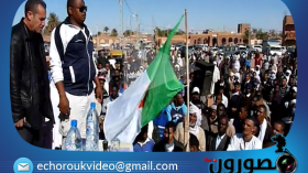 عين صالح: وفقة واستماع للنشيد الوطني تنديدا باستغلال الغاز الصخري