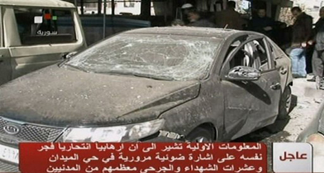 Syrie: un groupe islamiste revendique les attentats de Damas et d'Alep