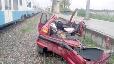 Collision d’un train et une voiture à Birtouta