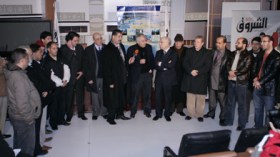 الإعلاميون الجزائريون في وقفة تضامنية مع الصحفيين المصريين بمقر الشروق