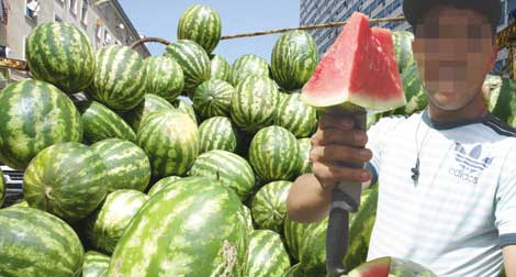Gendarmerie destroys large quantities of Watermelon filled out with Butane Gas