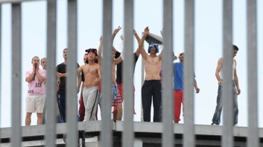 Illegal immigrants sew mouths shut in detention center in Italy