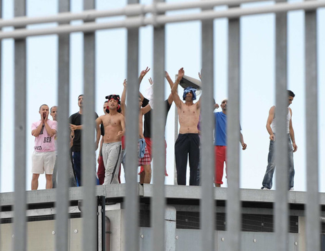 Illegal immigrants sew mouths shut in detention center in Italy