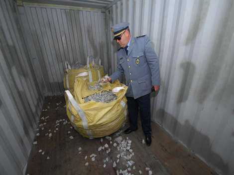 $30 m smuggled under the cover of importing stones from China