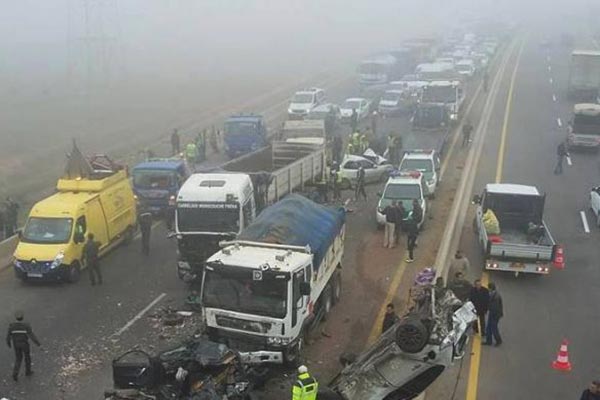 Six blessés dans un carambolage à Bouira
