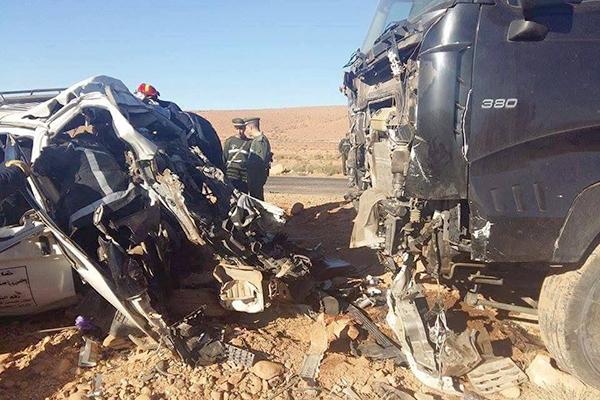 Hécatombe à Naâma: 13 morts dans un accident de circulation