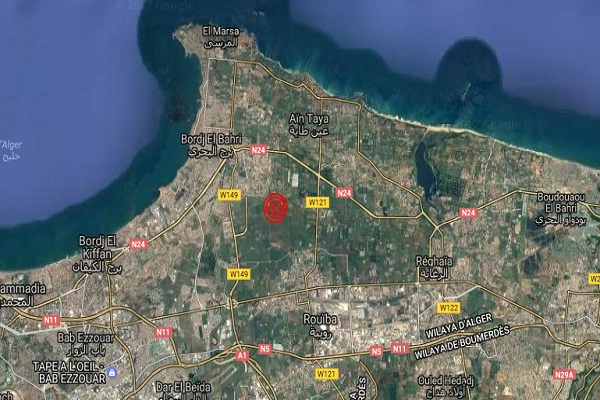 Secousse tellurique de 3.7 ressentie à Alger