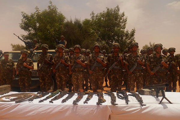 Saisie d'armes et de munitions de guerre à Tindouf
