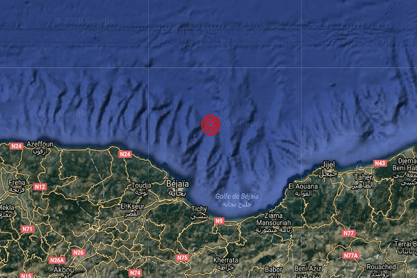 Secousse tellurique de magnitude 2.9 à Bejaïa