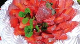 حلوى بالفراولة