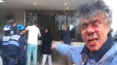 Rachid Nekkaz roué de coups par le fils de Saadani