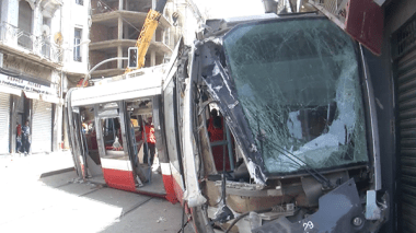 Oran : Déraillement d’une rame du Tramway
