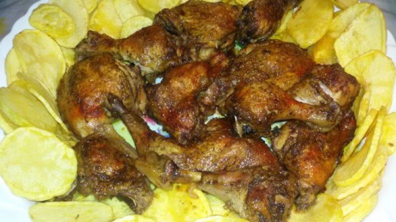 بطاطا بالدجاج في الفرن