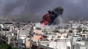 انفجار عبوة ناسفة قرب فندق المراقبين الدوليين في دمشق