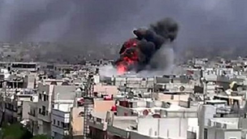 انفجار عبوة ناسفة قرب فندق المراقبين الدوليين في دمشق