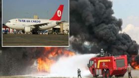 قتلى في سقوط طائرة شحن تركية ضواحي عاصمة قرغيزستان