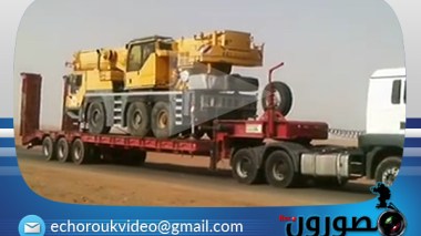 عين صالح: شاحنات تحمل آلات التنقيب عن الغاز الصخري