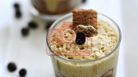 كريمة القهوة والبسكويت