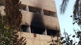 حريق مهول بمستشفى محمد بوضياف بورقلة