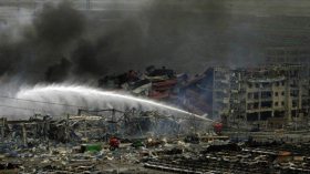 الصين: اعتقال 12 مشتبها بهم في انفجارات ميناء تيانجين