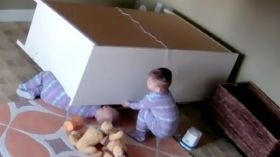 طفل في الثانية من عمره ينقذ شقيقه بذكاء!