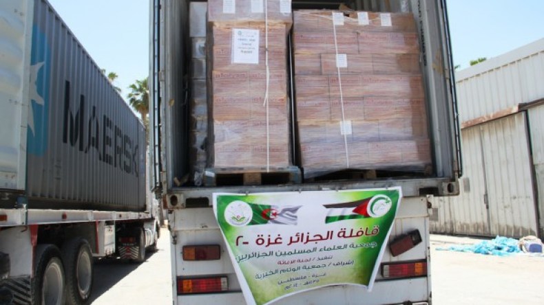 قافلة مساعدات إنسانية جزائرية باتجاه غزة قريبا