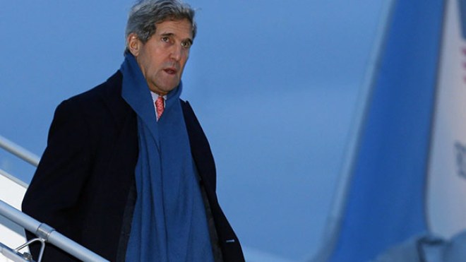 كيري يصل إلى بروكسل ليعرض المساعدة بعد التفجيرات
