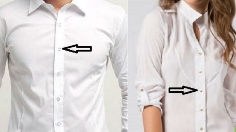 لماذا أزرار الرجال على اليمين والنساء على اليسار؟