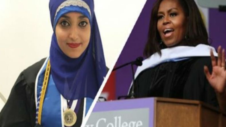 ميشل أوباما تنبهر بحديث شريف وتنشره على الإنستغرام