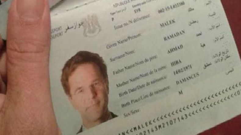 رئيس وزراء هولندا بجواز سفر سوري!