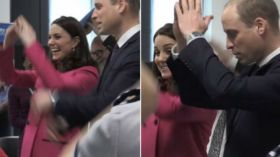 شاهد كيف أحرجت كيت ميدلتون الأمير وليام برقصها العلني!