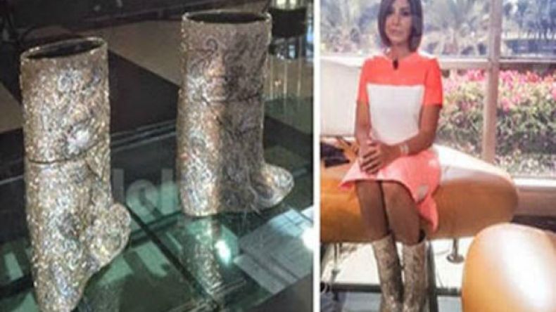 إعلامية تستفز جمهورها بحذاء قيمته 3 مليون دولار!