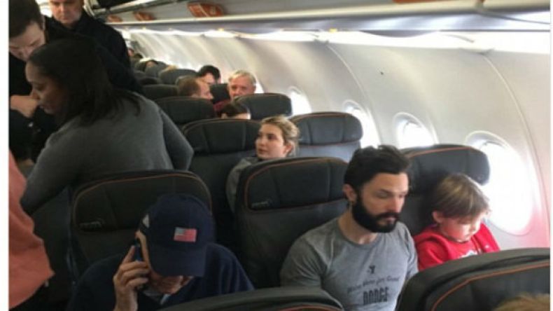 صرخ على إيفانكا ترامب فأنزلوه من الطائرة!