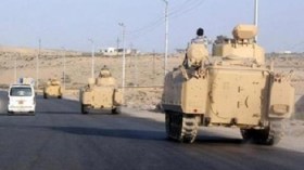 الجيش المصري يدفع بـ 10 مدرعات إلى سيناء