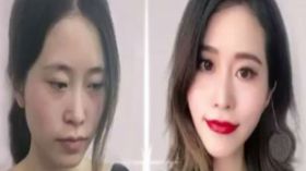 شابة مبدعة تضع الماكياج باستخدام الطعام!