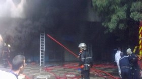 حريق مهول بالمنطقة الصناعية بابا حسن بالعاصمة