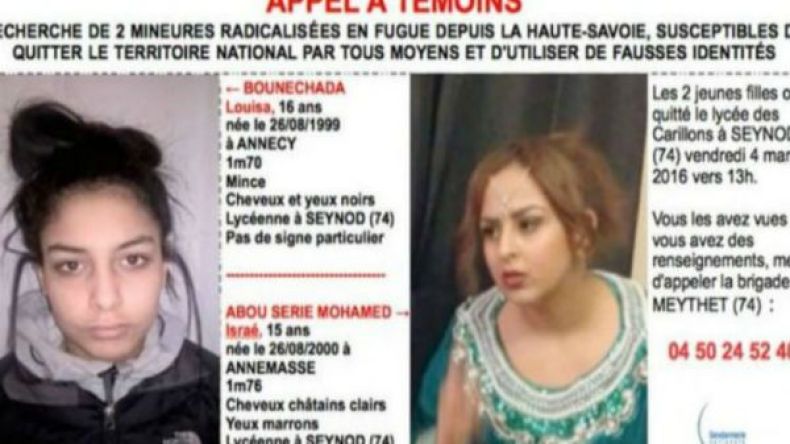 فرنسا: عودة فتاتين قاصرتين كانتا في الطريق للجهاد في سوريا!