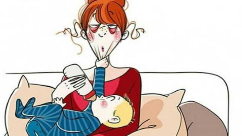 النوم رائع لكن الأمومة أروع