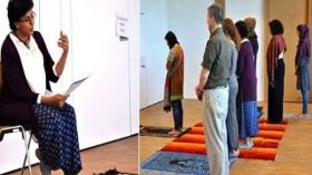 يمنية تلقي الخطبة وأخرى تؤم مصلين من الجنسين!