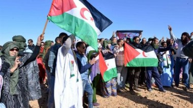 Arrivée de Ban Ki-moon dans les camps de réfugiés sahraouis à Smara