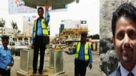 وزير يمني ينظم حركة السير بصنعاء