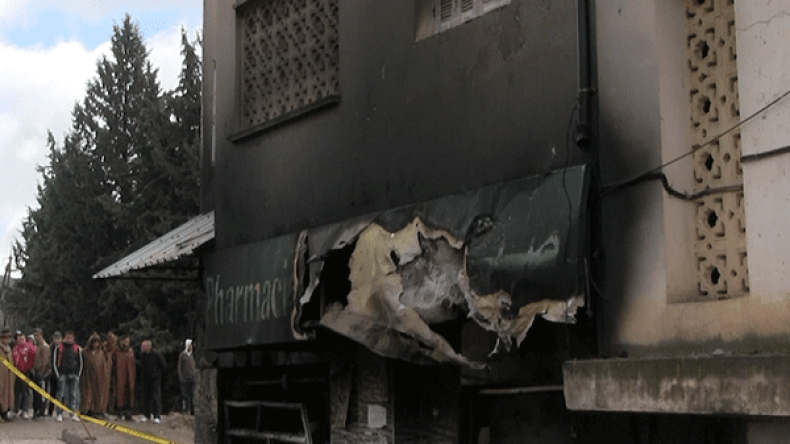 احتراق لصّي مهلوسات داخل صيدلية تسللا إليها بالبويرة