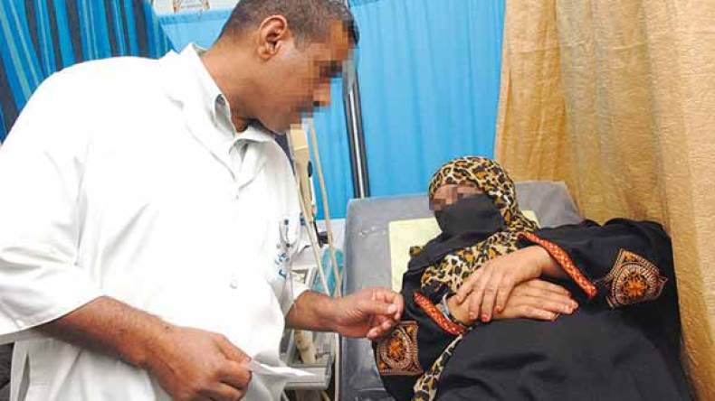 معالجة 500 مريض منهم مسنون بالبرمة