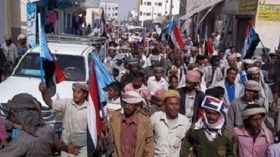متظاهرون في جنوب اليمن يطالبون بالانفصال عن الشمال